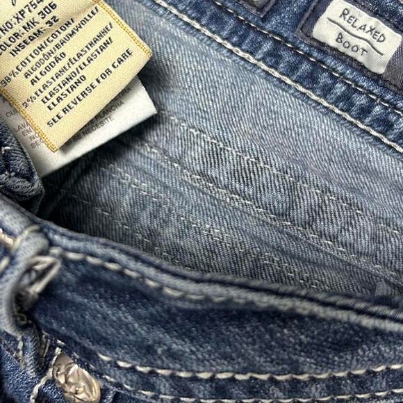 Miss me blue mid rise bootcut size 30x32 - Picture 2 of 7